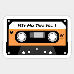 Perfect 40th Birthday Gift - 1984 Mix Tape Vol. 1 - Retro/Vintage Cassette Tape Sticker